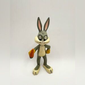 Vintage 1976 Bugs Bunny Figure R Dakin Warner Brothers Plastic Jointed Posable